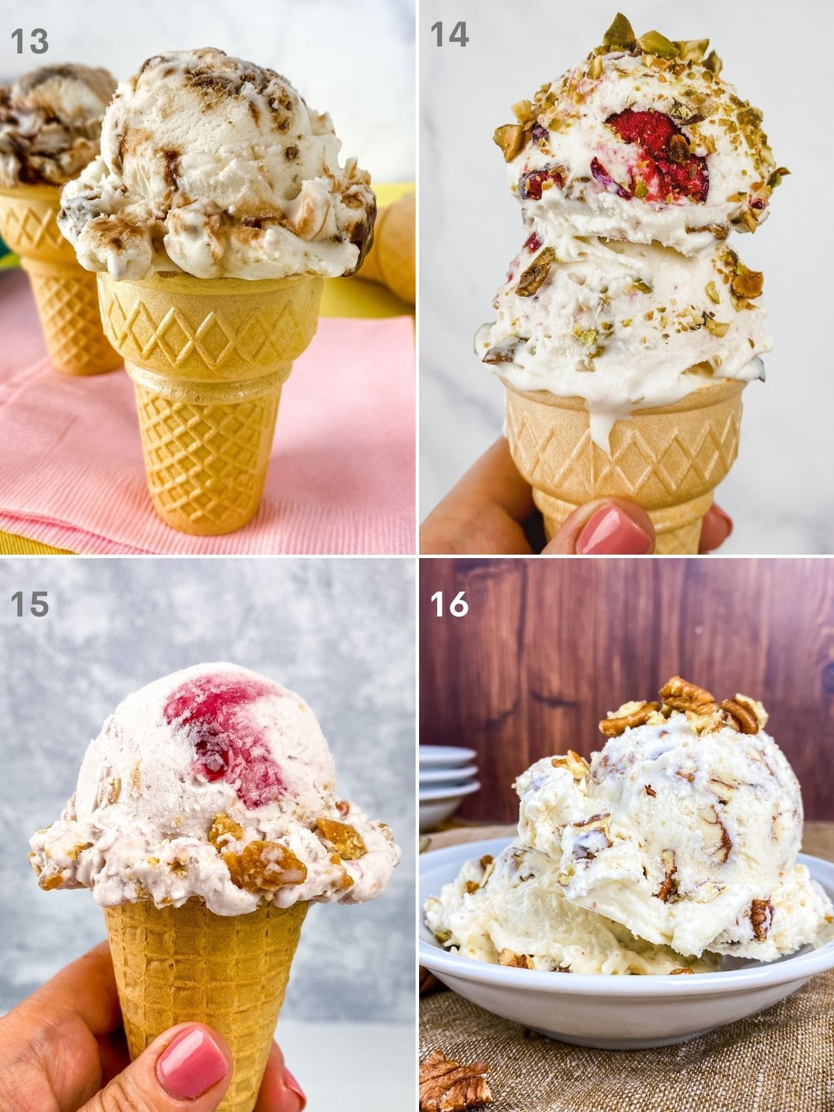 vanilla ice cream flavors with fudge and pecans