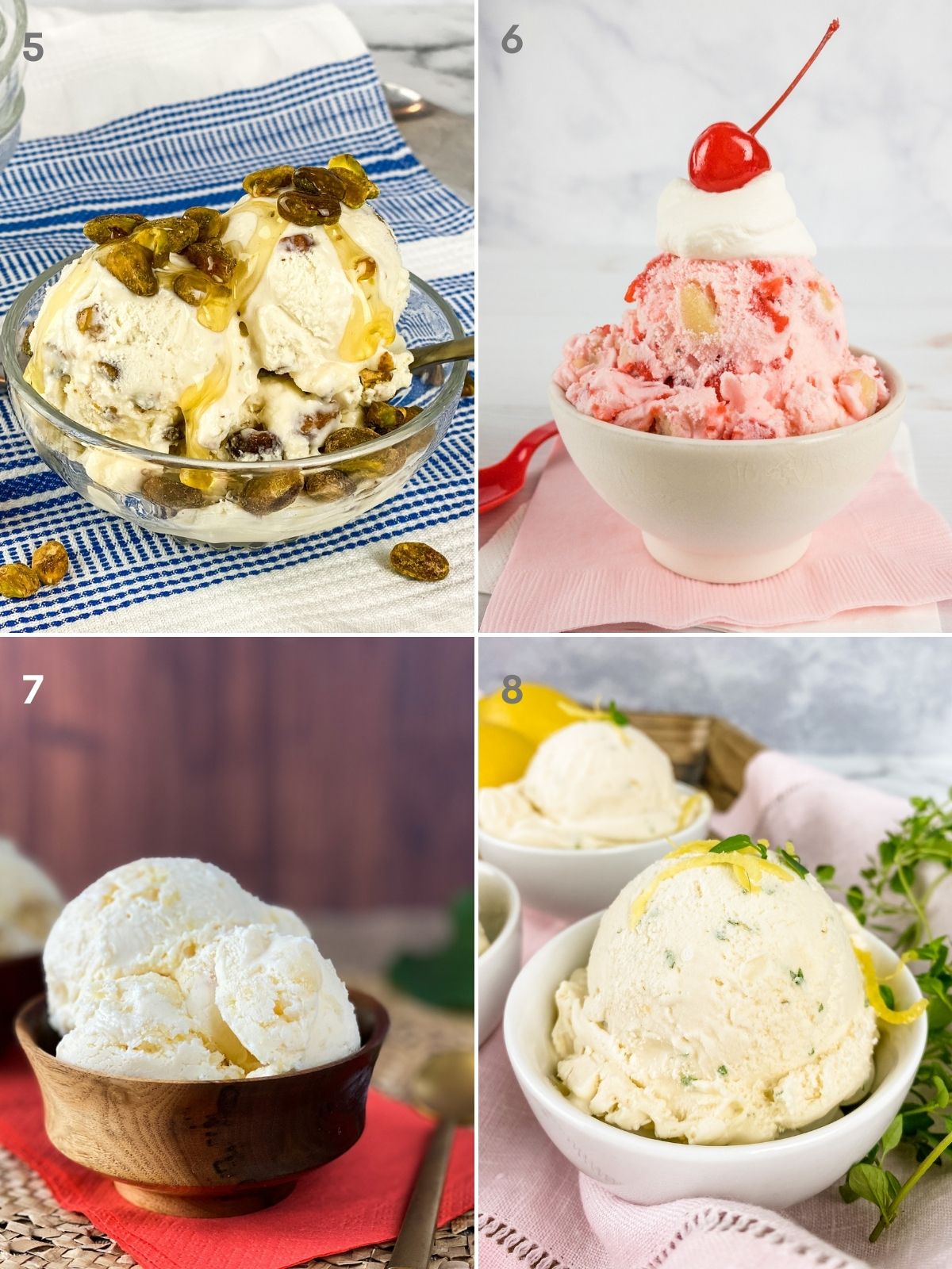 vanilla ice cream flavors with herbs and nuts