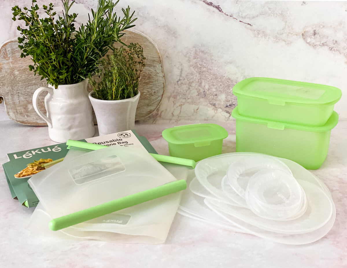 Lekue Reusable Silicone Storage Bag Set