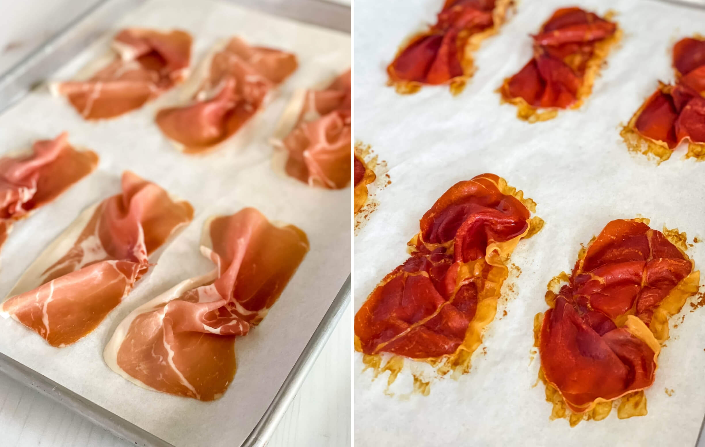 How to crisp prosciutto on parchment in the oven