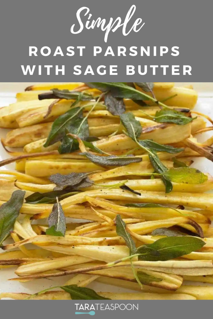 Roast Parsnips with Sage Butter