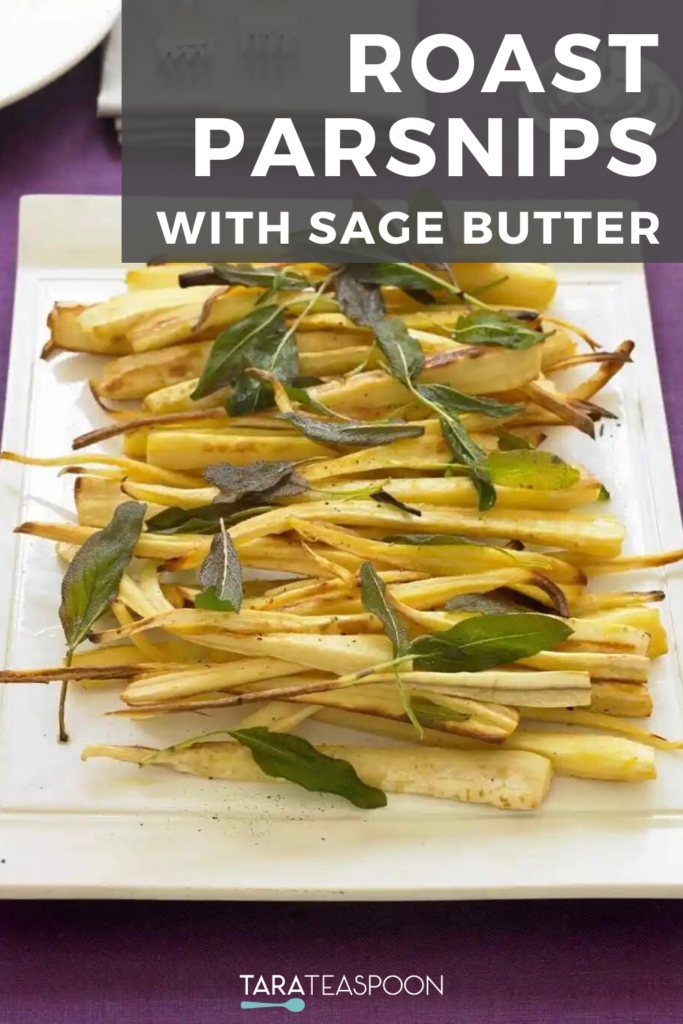 Roast Parsnips with Sage Butter