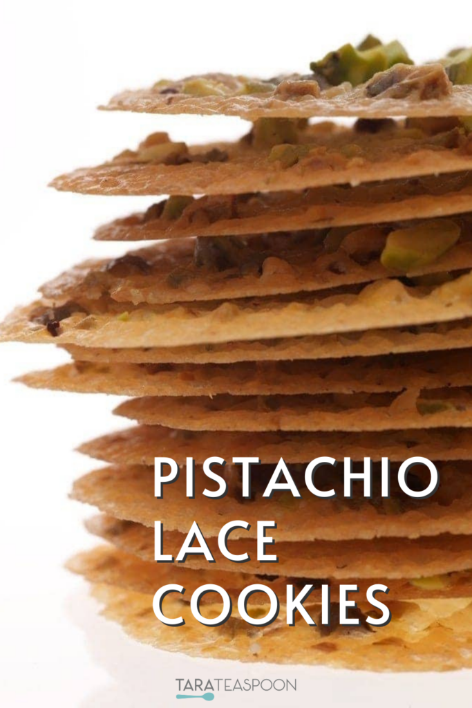 Pistachio Lace Cookies