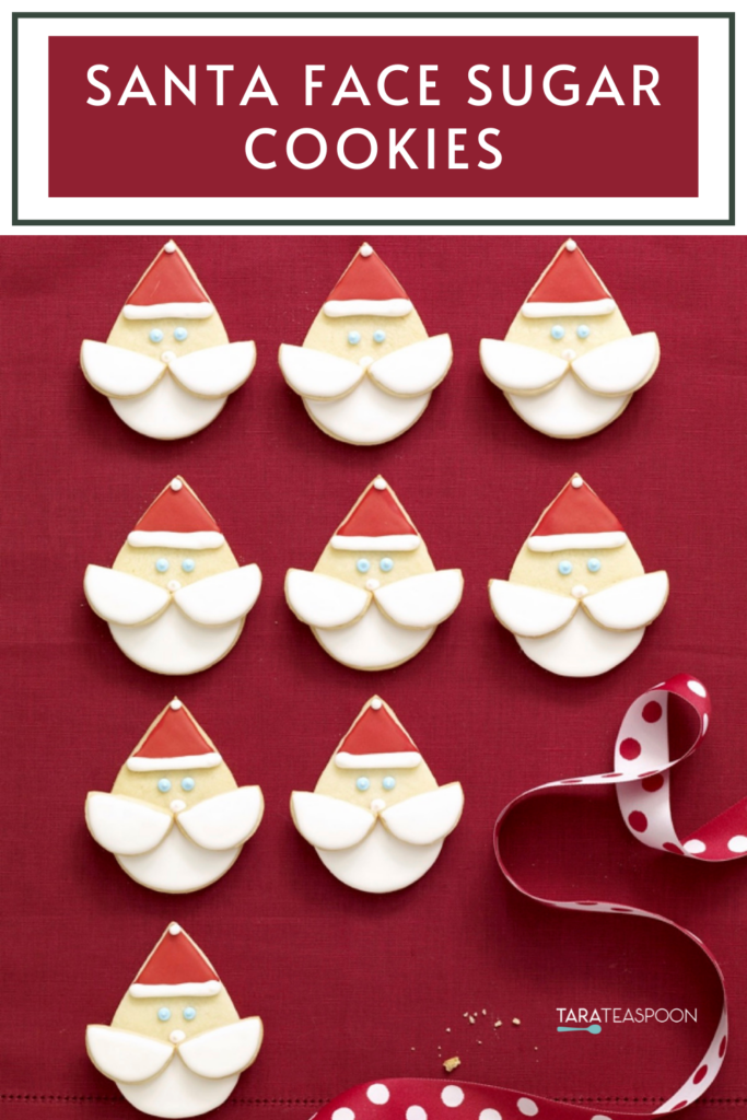 Santa Face Sugar Cookies