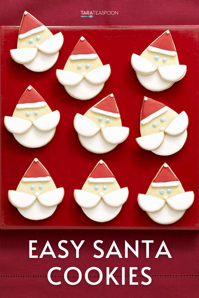 Santa Face Sugar Cookies
