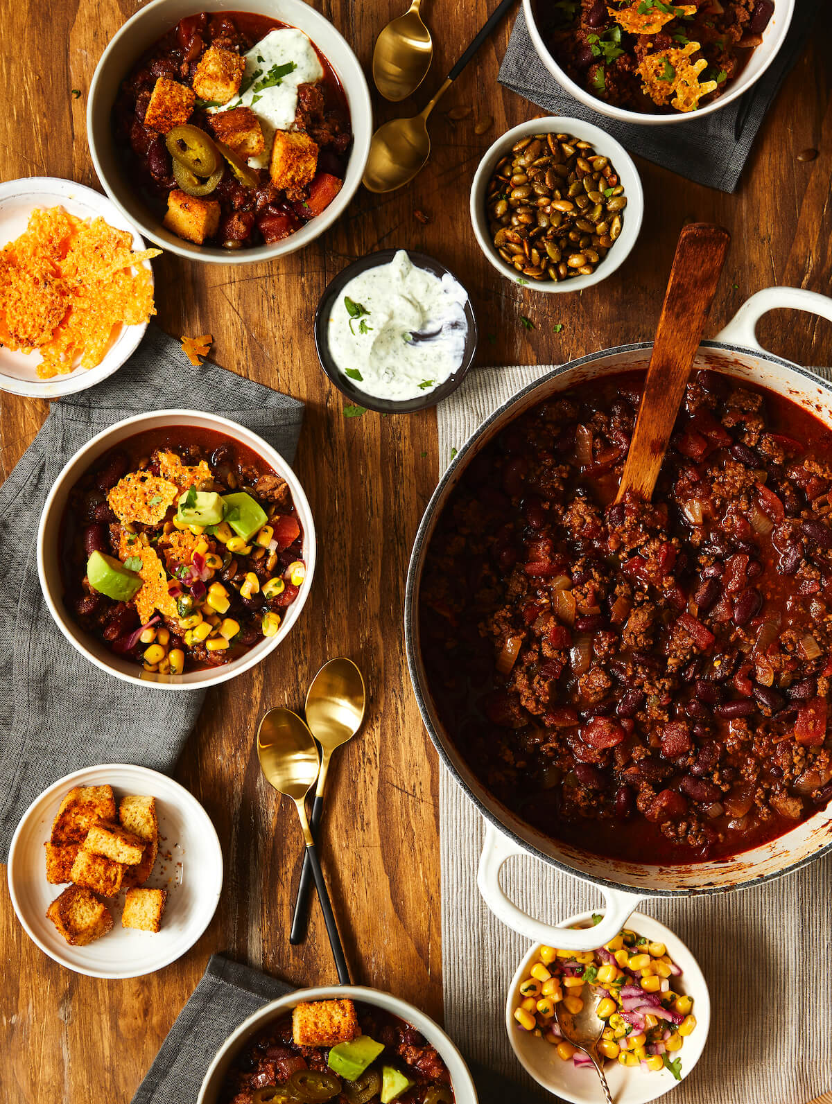 Chili for a crowd table