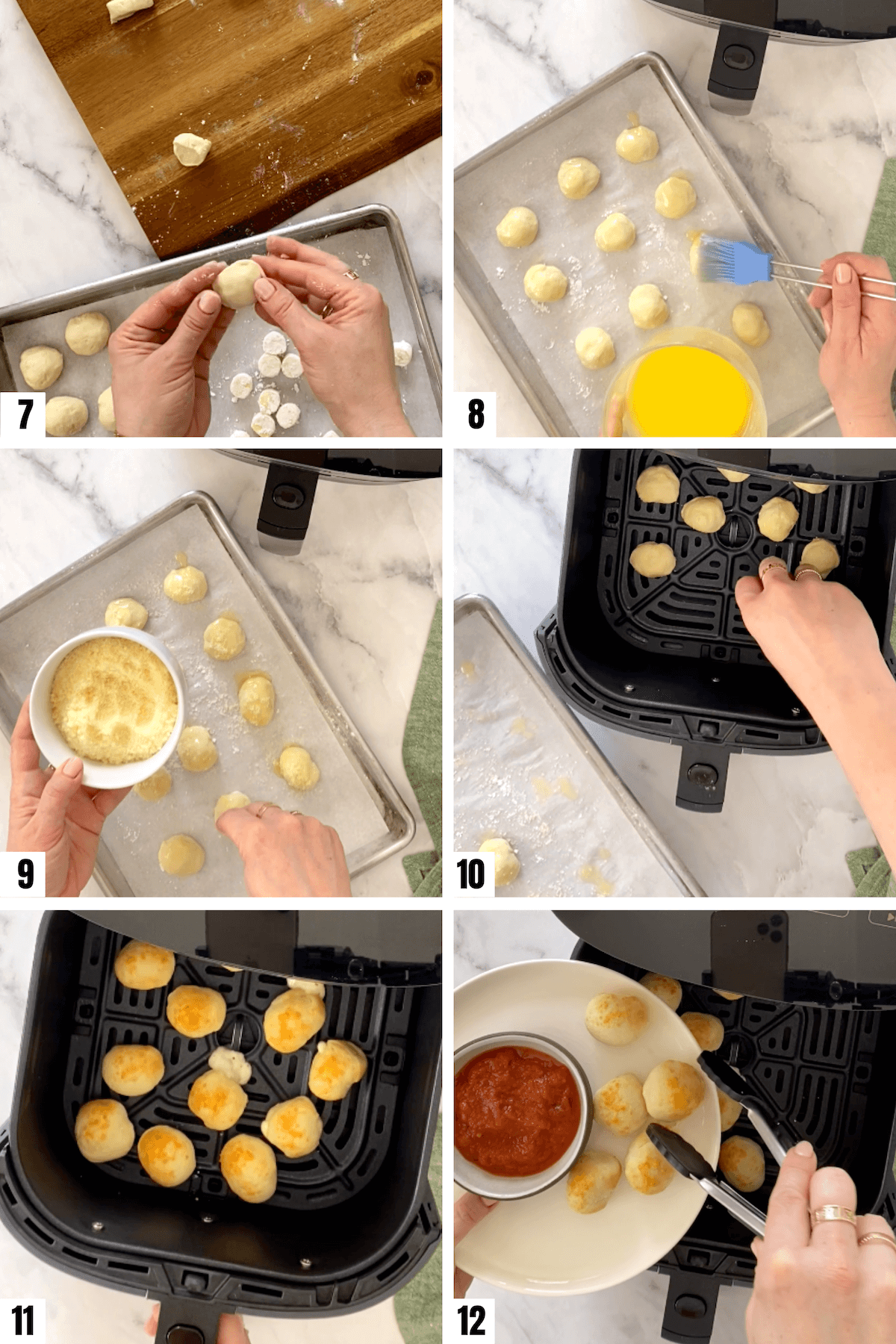 how to make mozzarella bites steps 2