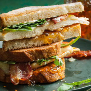 pepper jelly and chicken bacon sandwich feature