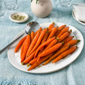 glazed carrots with brown sugar and white wine