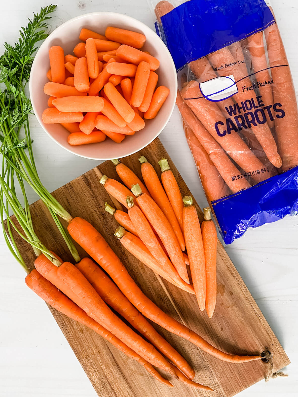 shapes of carrots for rosemary carrots