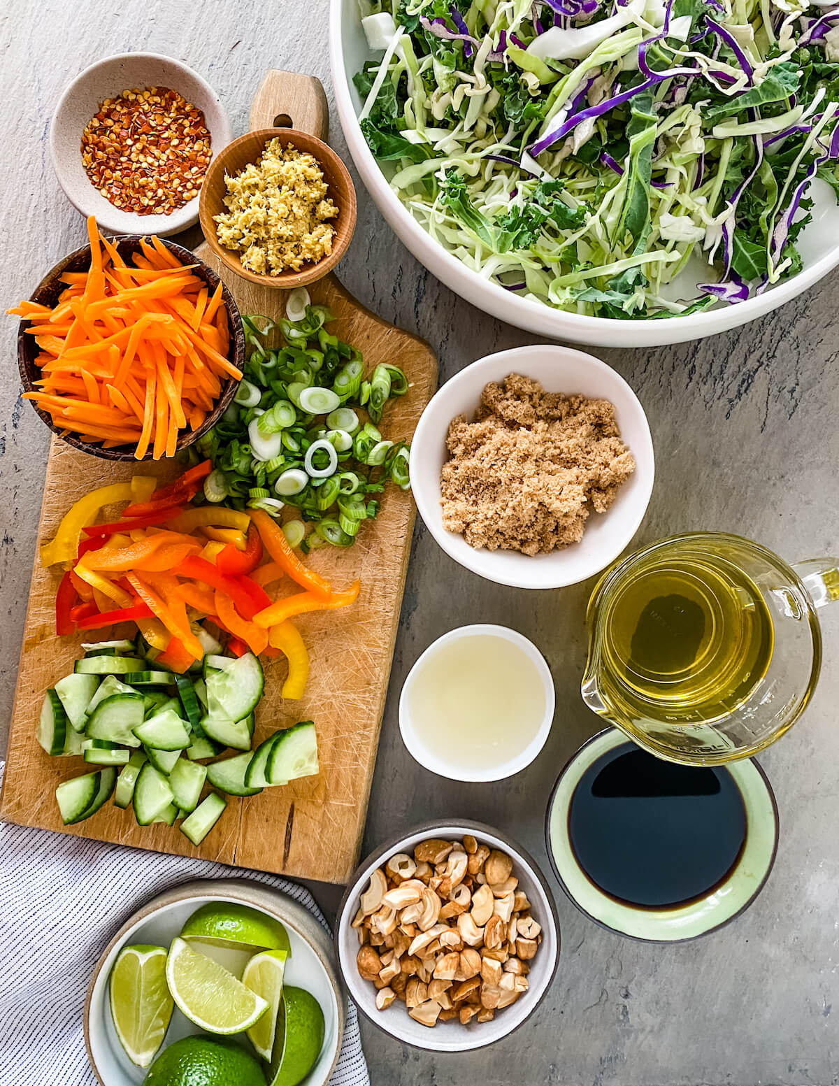 Asian crunch salad ingredients