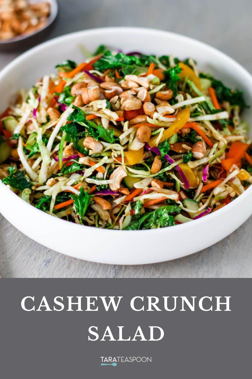 Cashew Crunch Salad with Asian Dressing Tara Teaspoon