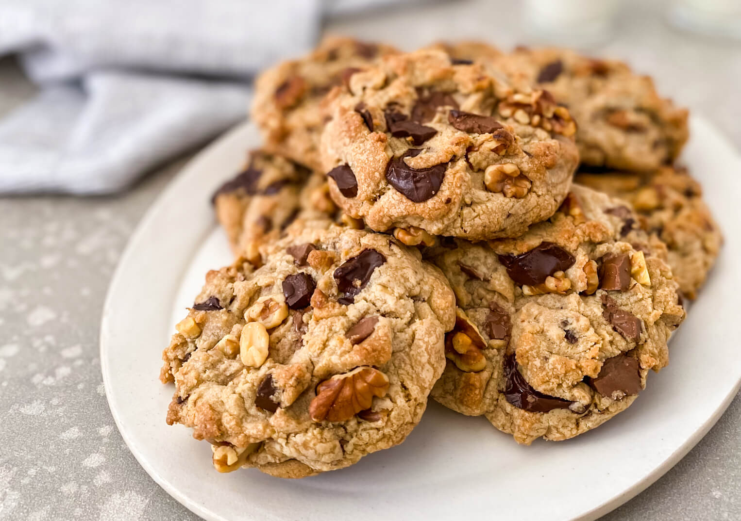 Chocolate Chip Walnut Skillet Cookie