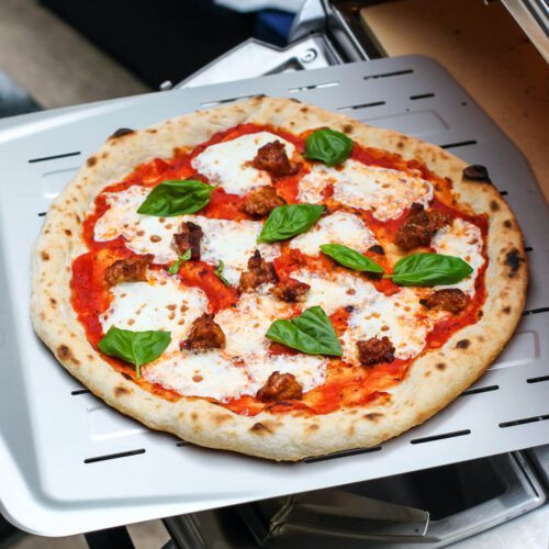 Neapolitan pizza dough baked feature