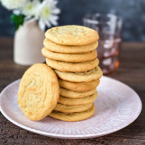 stack of cookies without chocolate chips