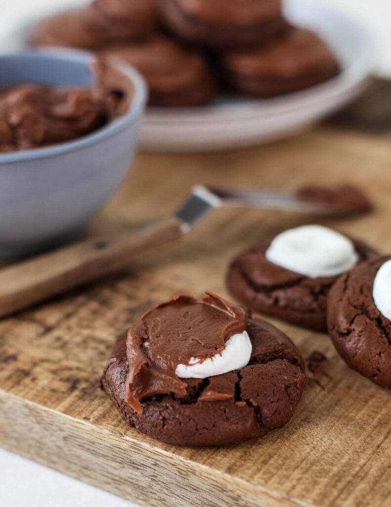 Chocolate Marshmallow Surprise Cookies - Tara Teaspoon