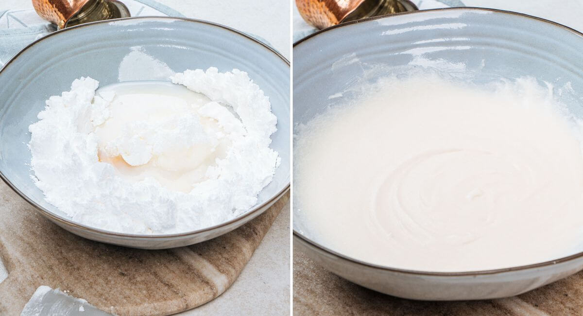 how to make caramel icing step 1