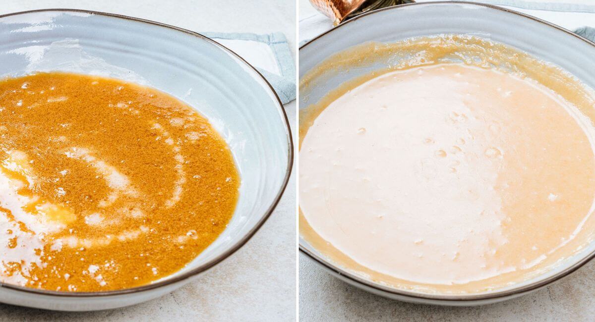 how to mix creamy caramel icing