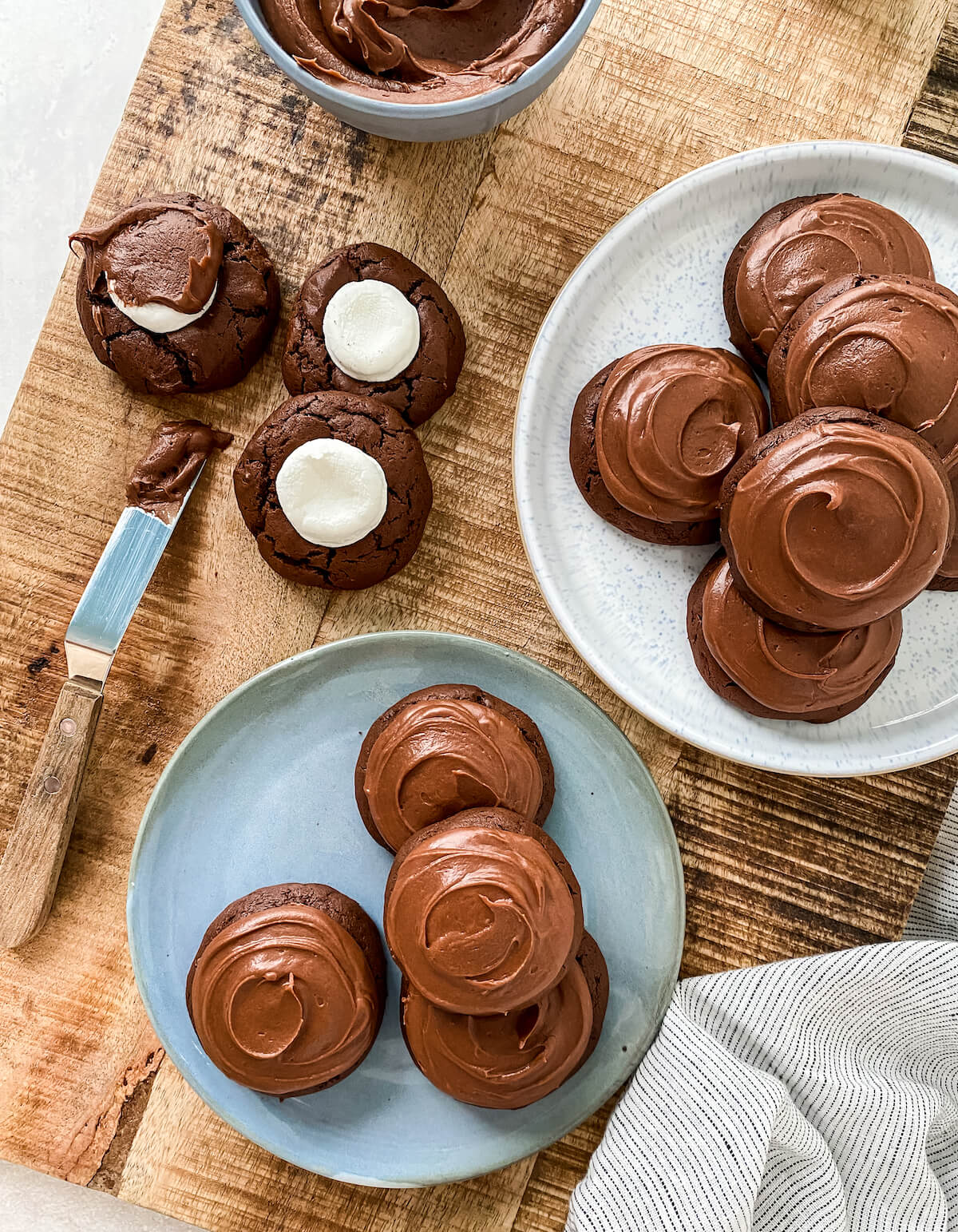 Chocolate Marshmallow Cookies (With Cake Mix!) - Dancing Through the Rain