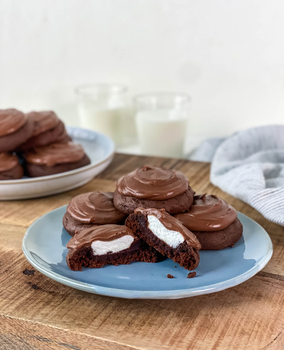 Chocolate Marshmallow Cookies (With Cake Mix!) - Dancing Through the Rain