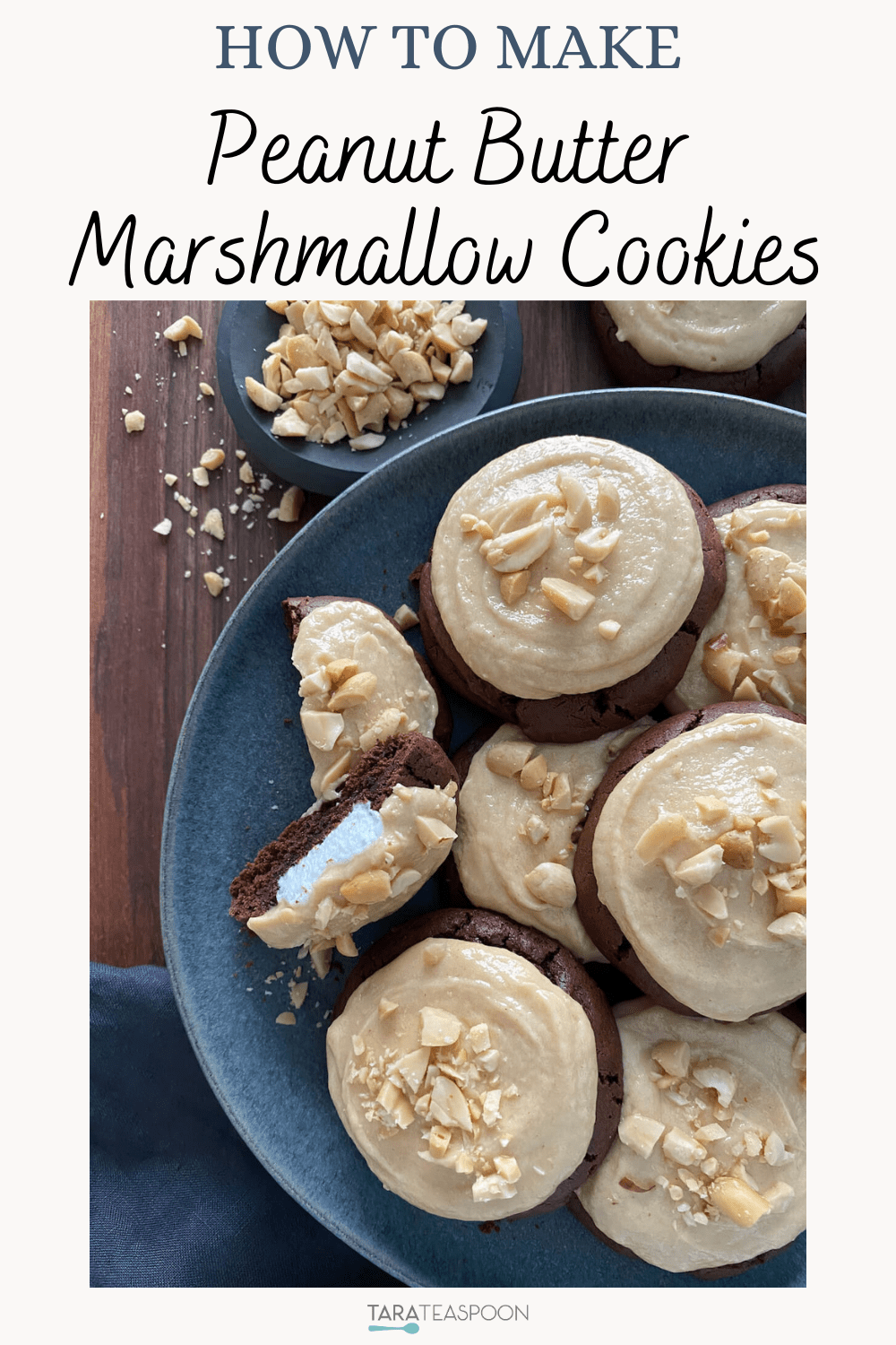 Chocolate Peanut Butter Marshmallow Cookies Tara Teaspoon