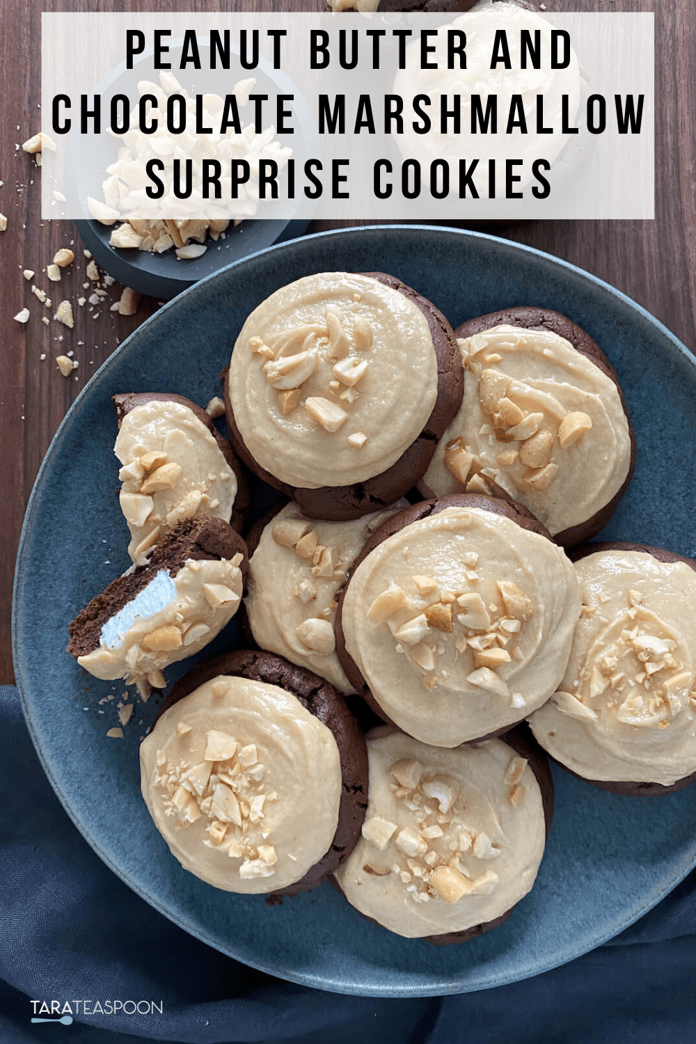 Chocolate Peanut Butter Marshmallow Cookies Tara Teaspoon