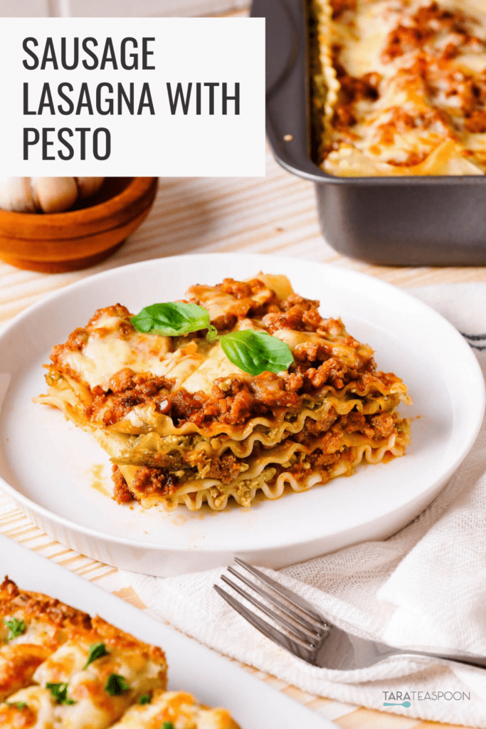 Sausage Lasagna with Pesto