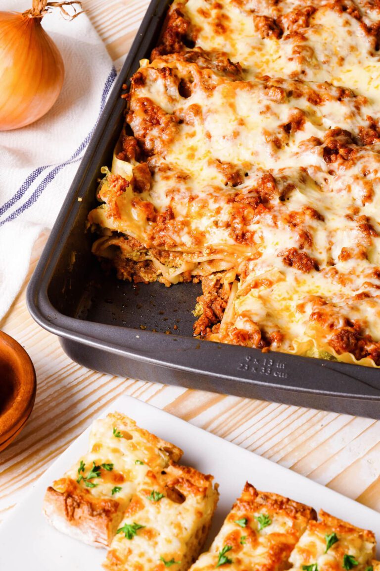 Sausage Lasagna with Pesto Tara Teaspoon