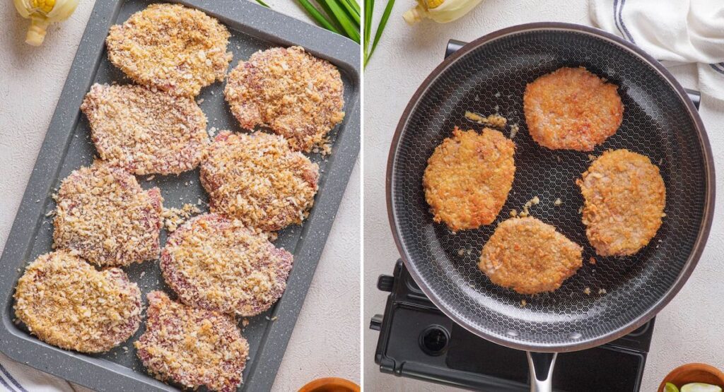 Southwestern Salad with Breaded Pork Cutlets - Tara Teaspoon