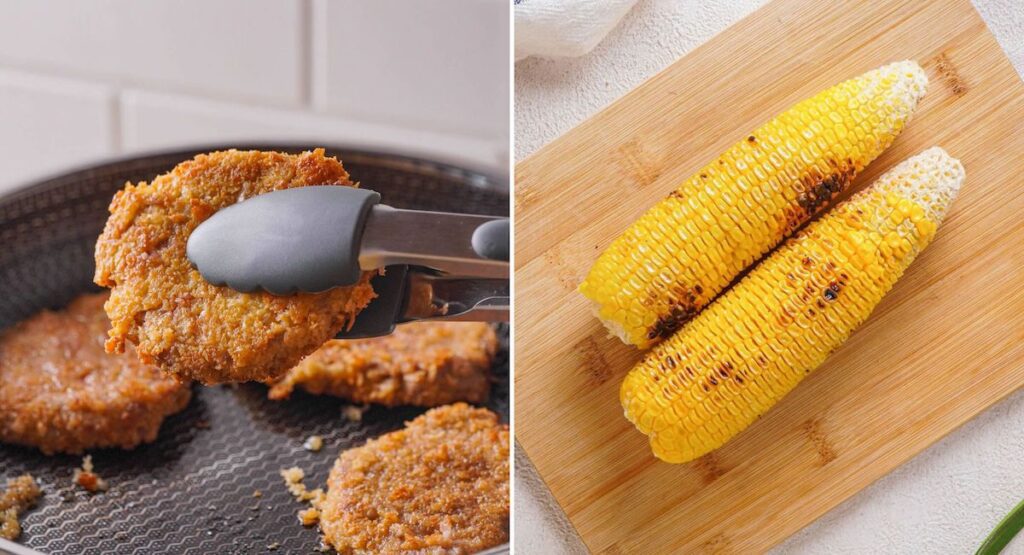 Southwestern Salad with Breaded Pork Cutlets - Tara Teaspoon