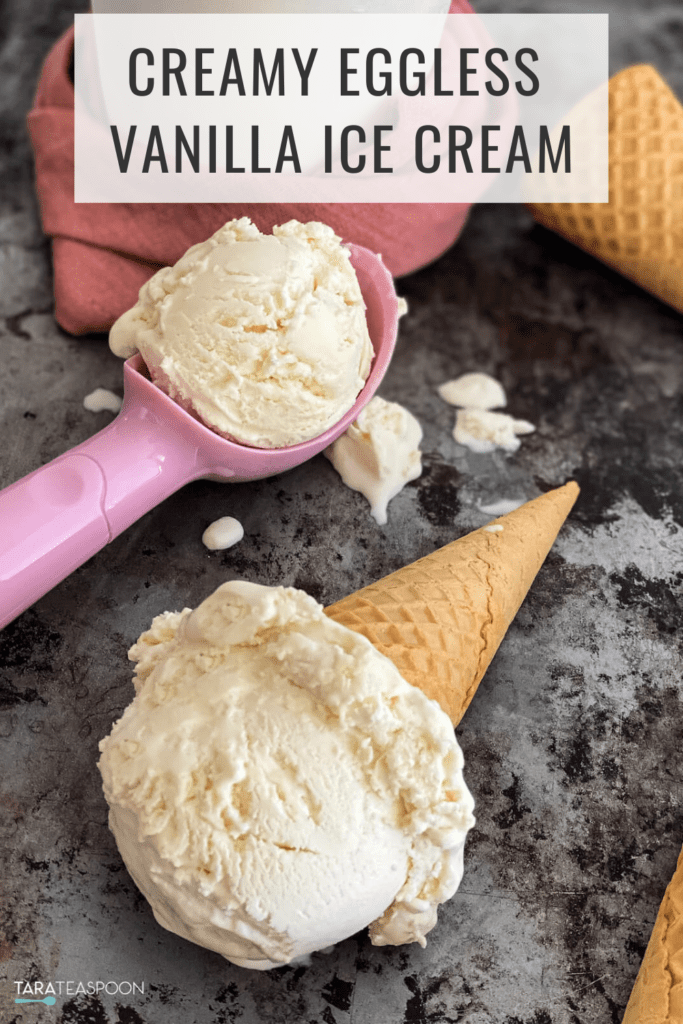 Creamy Eggless Vanilla Ice Cream