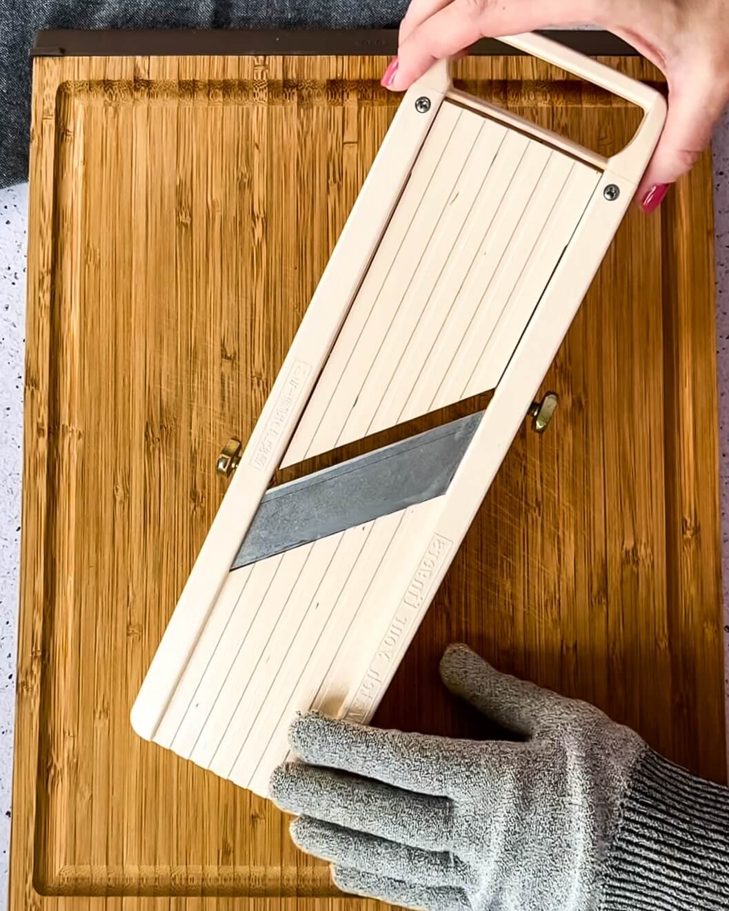 Japanese Benriner slicer.