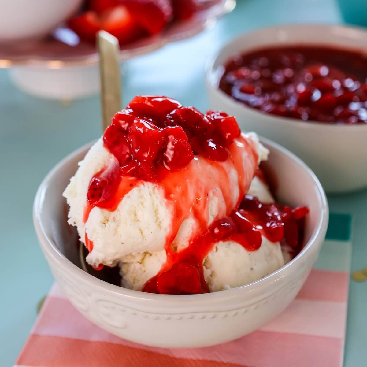 ice cream dressing Sweet Blackberry and Brandy Sauce