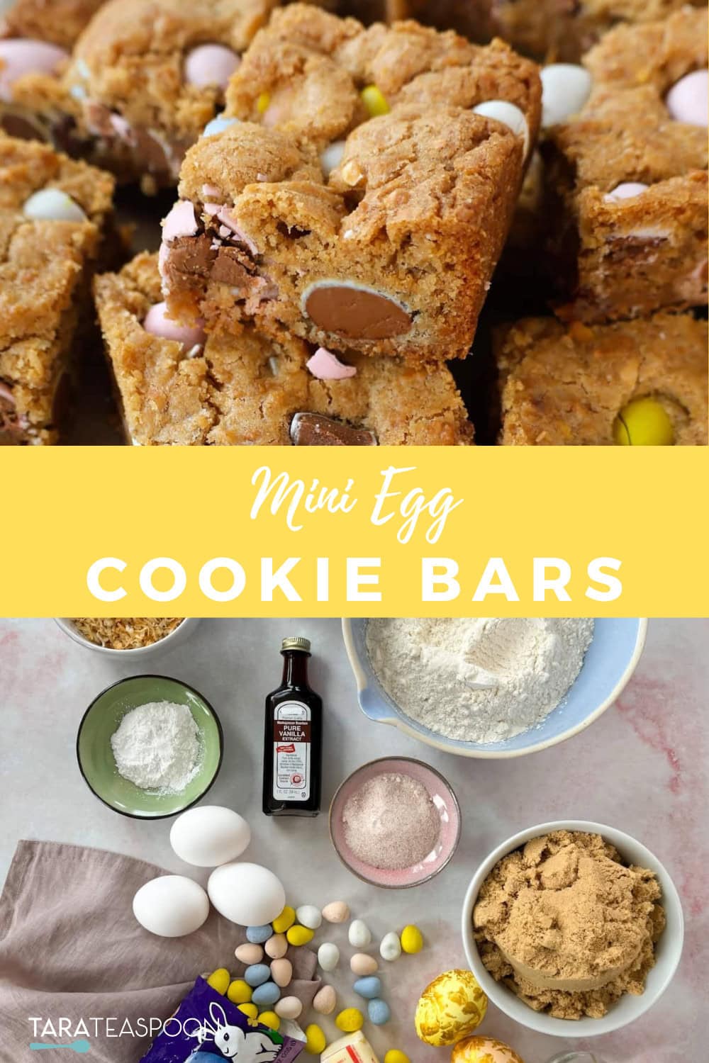 Mini Egg Cookie Bars Tara Teaspoon