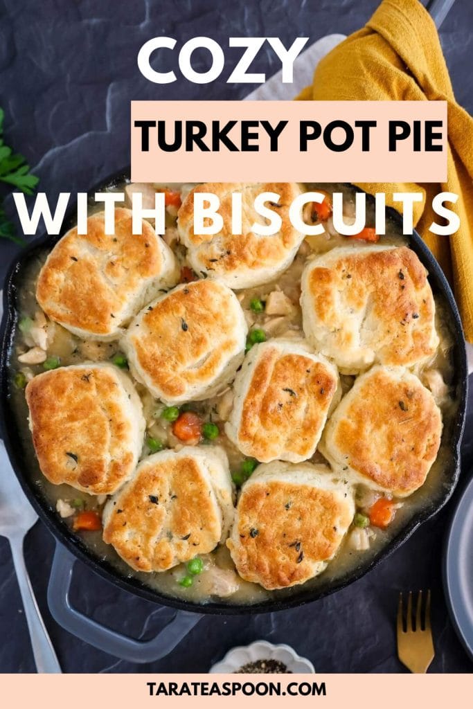 Turkey Pot Pie with Biscuits