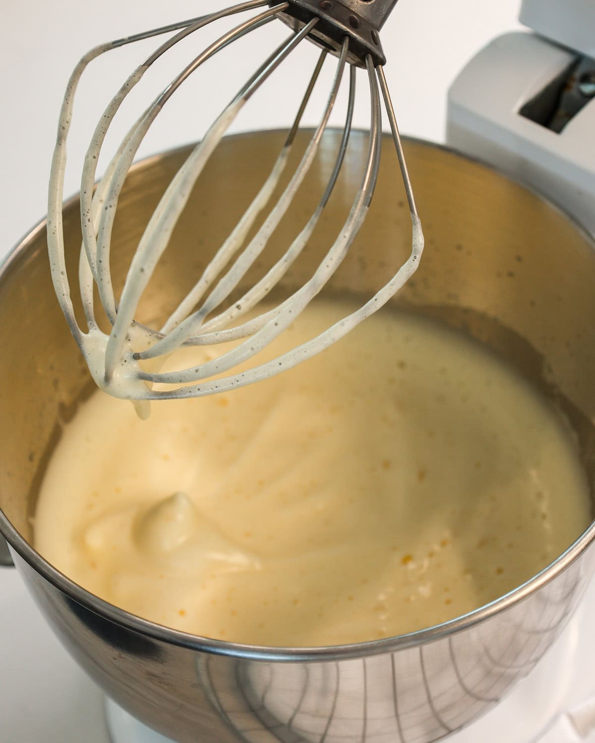 egg mixture will be thick and very fluffy in the bowl.