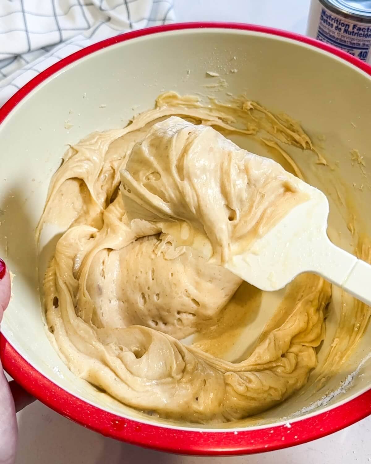 browned butter frosting ready to use.